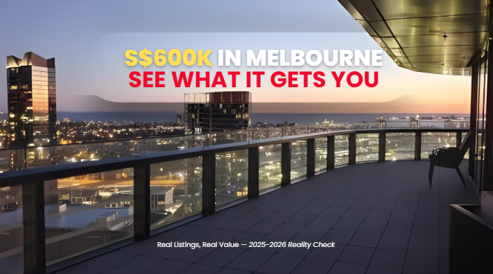 What Can You Buy in Melbourne with S$600,000 in 2025-2026?