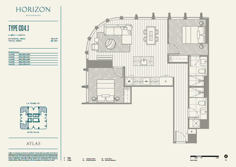 Atlas Melbourne 2 bed 2 bath