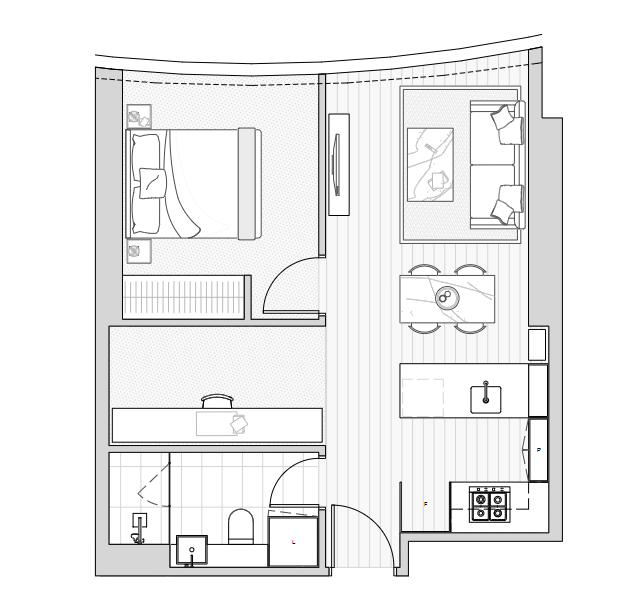 Aspire Melbourne (1 Bed + 1 Bath + Study) (1 of 3)